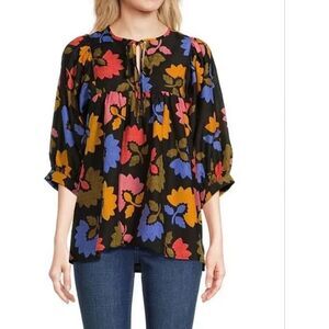 J Marie Floral Blouse